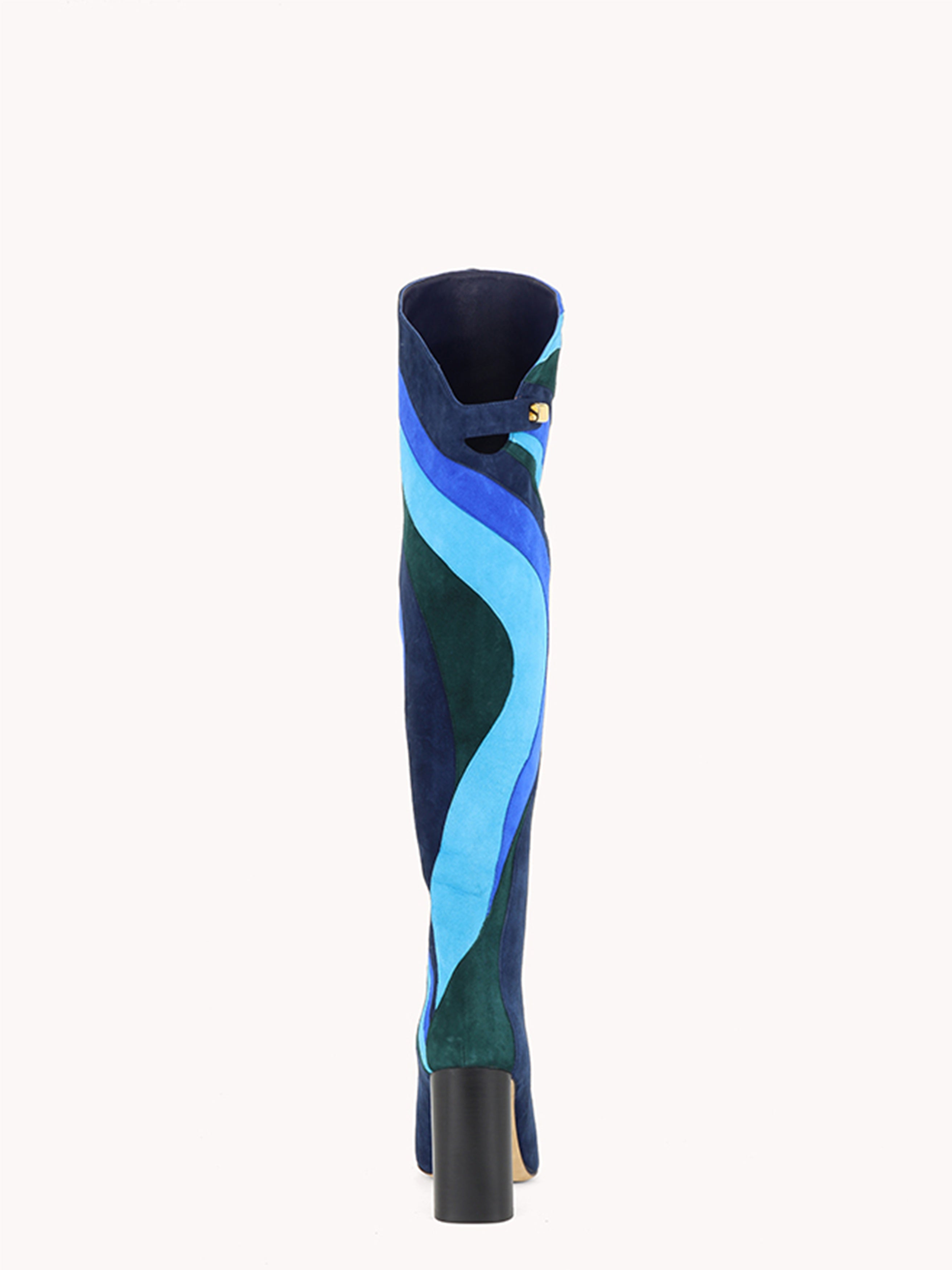 Designer patchwork boots made in italy maison skorpios by adriana abascal Filiberto de Saboya