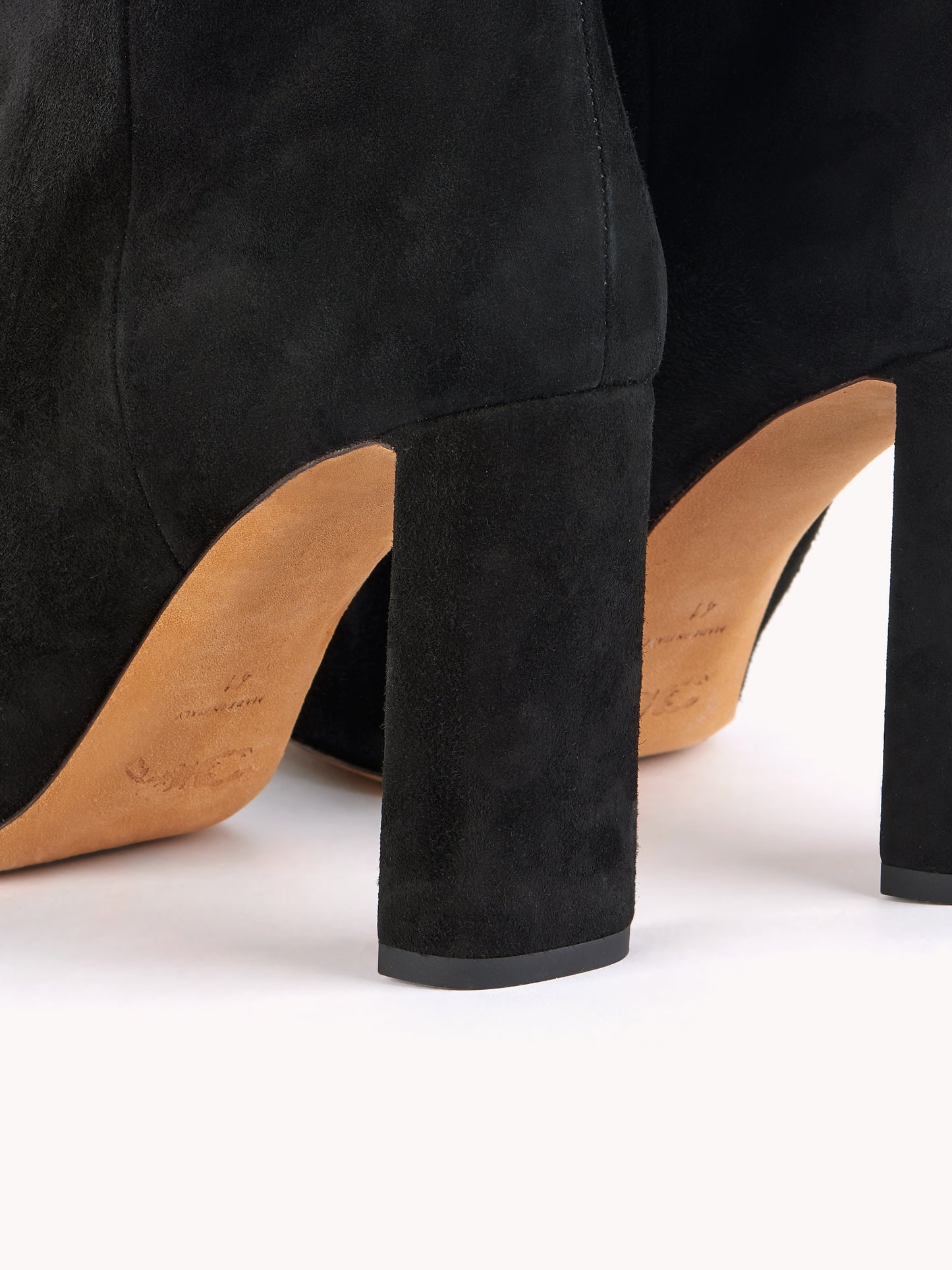 high heels black suede ankle boots maison skorpios by adriana abascal emanuele filiberto di Savoia