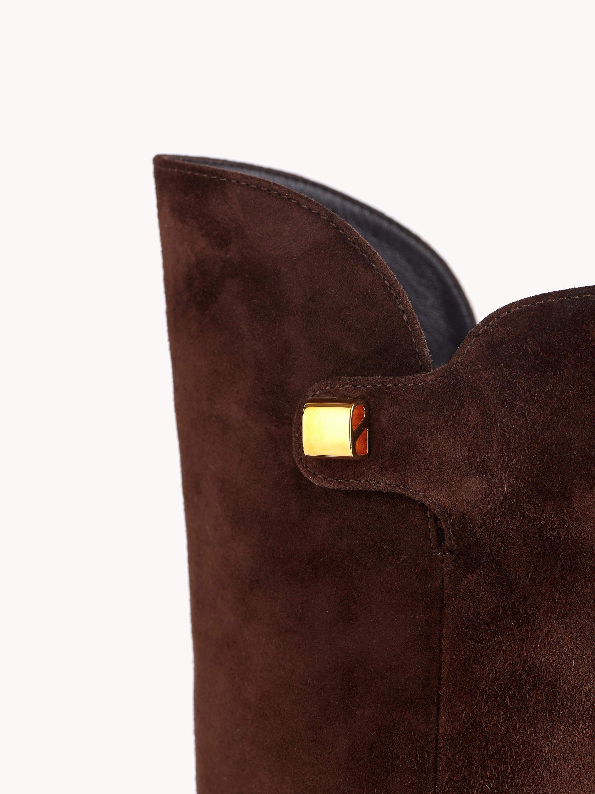 luxury brown suede ankle boots maison skorpios by adriana abascal emanuele filiberto di Savoia