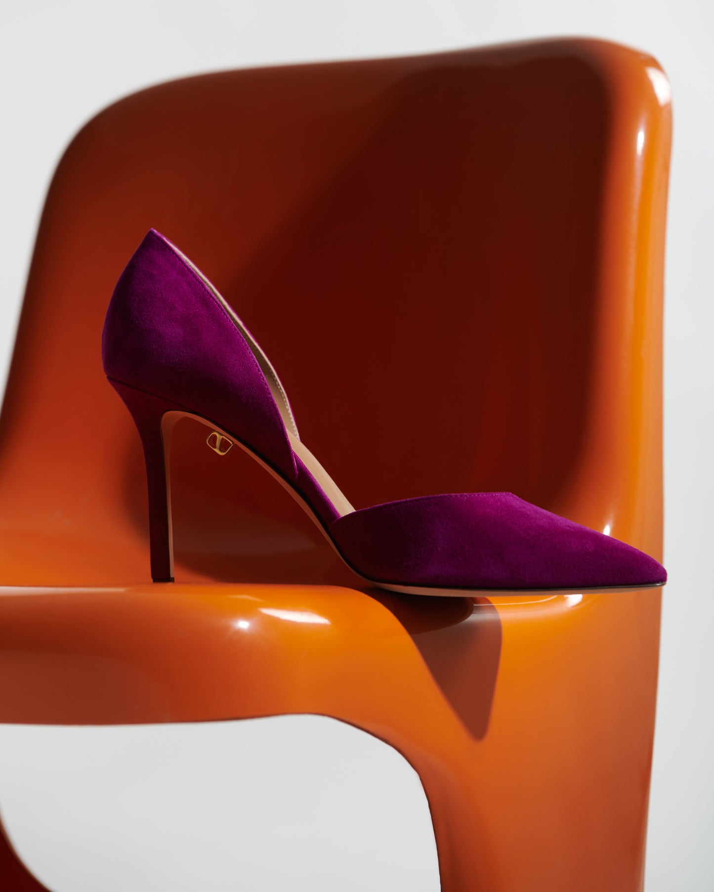Nieves high-heel purple suede stilettos - Maison Skorpios by Adriana Abascal