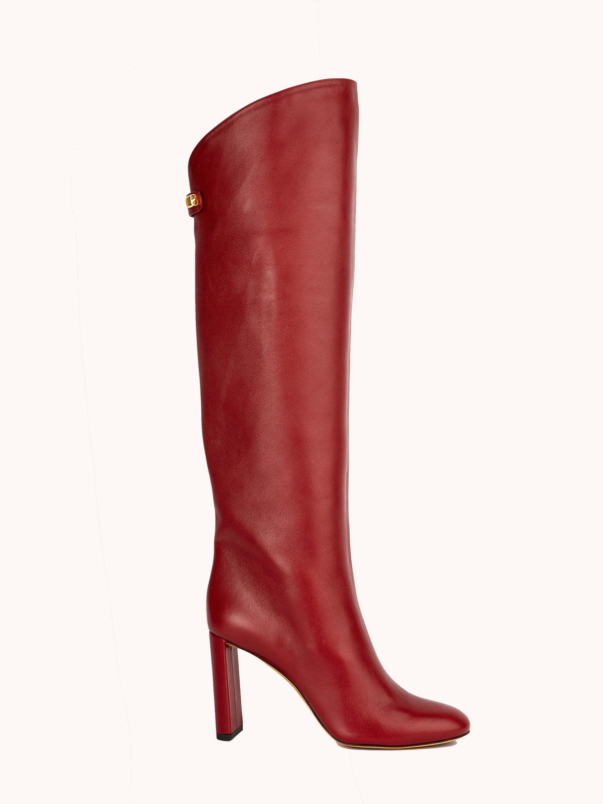 red leather boots with high heel for women maison skorpios by adriana abascal emanuele filiberto di Savoia