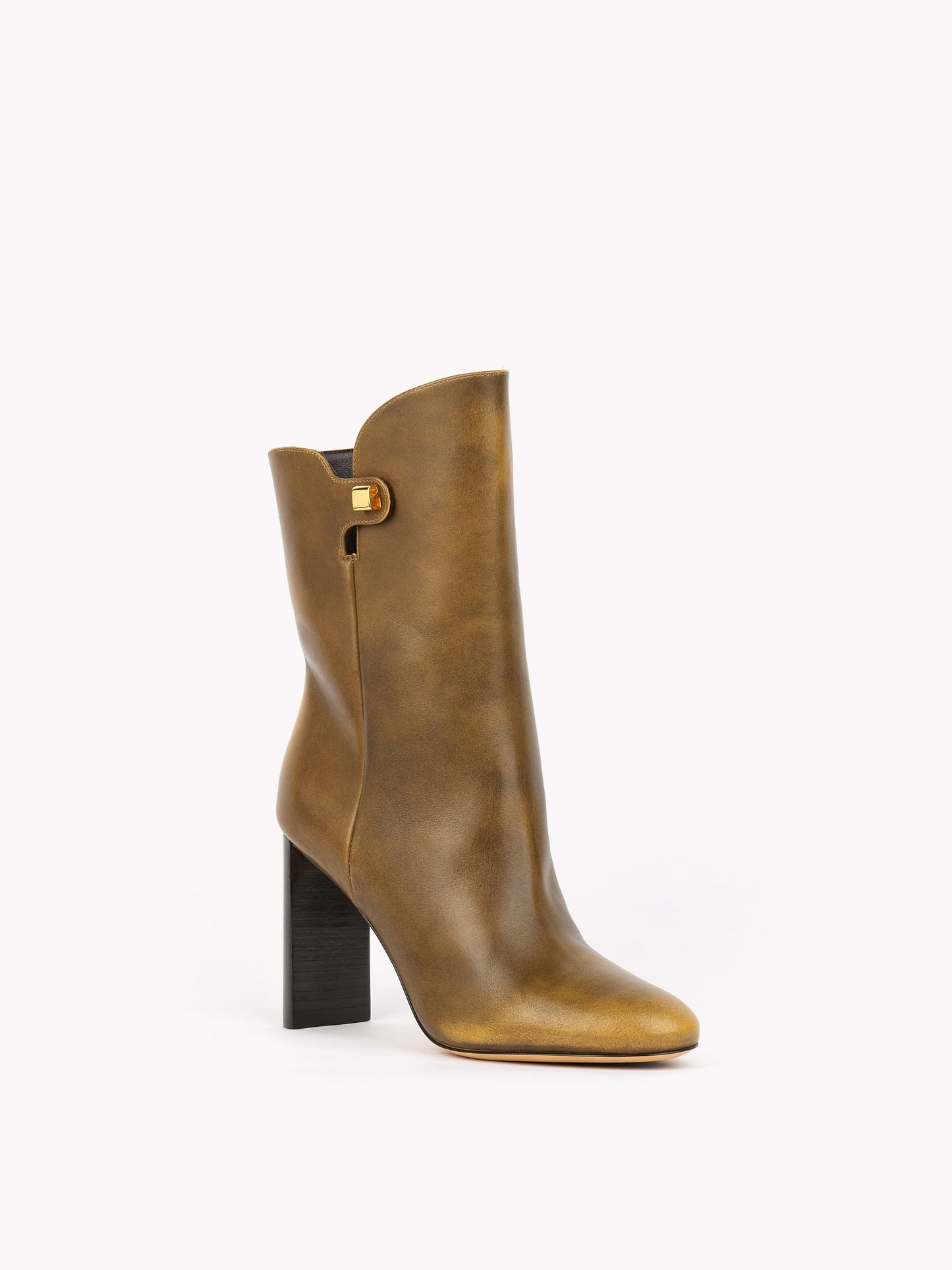 elegant golden brown leather ankle boots skorpios