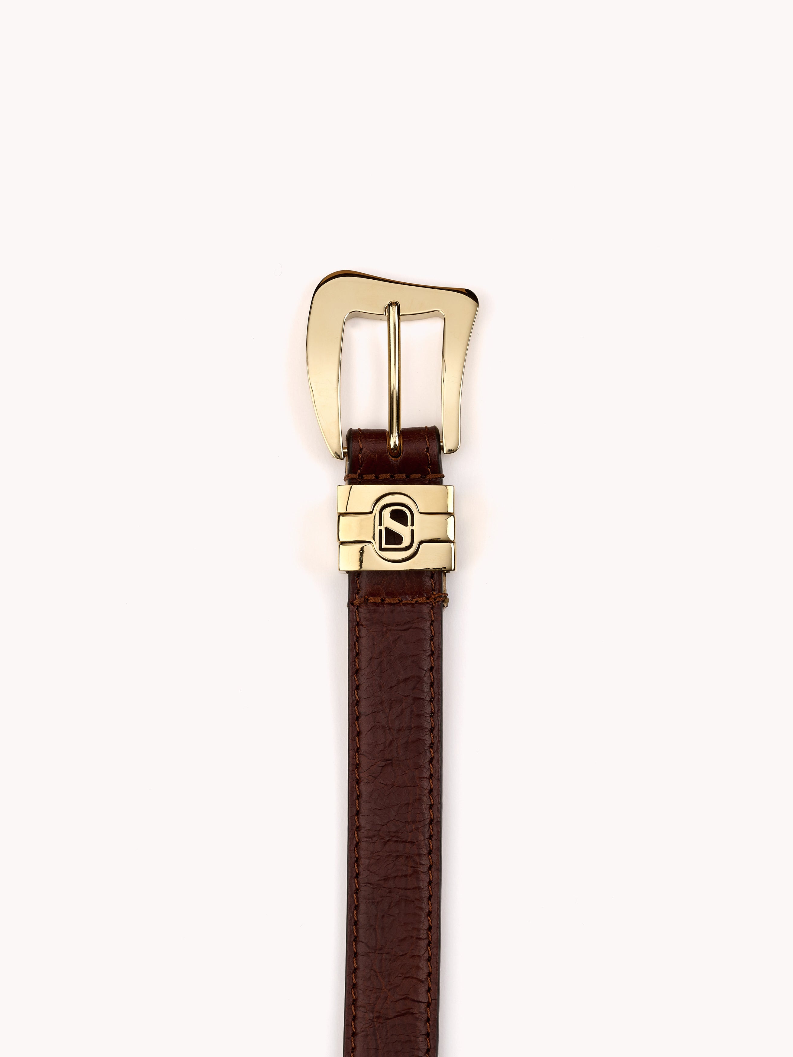 tan cognac belt in luxurious materials Maison Skorpios by Adriana Abascal