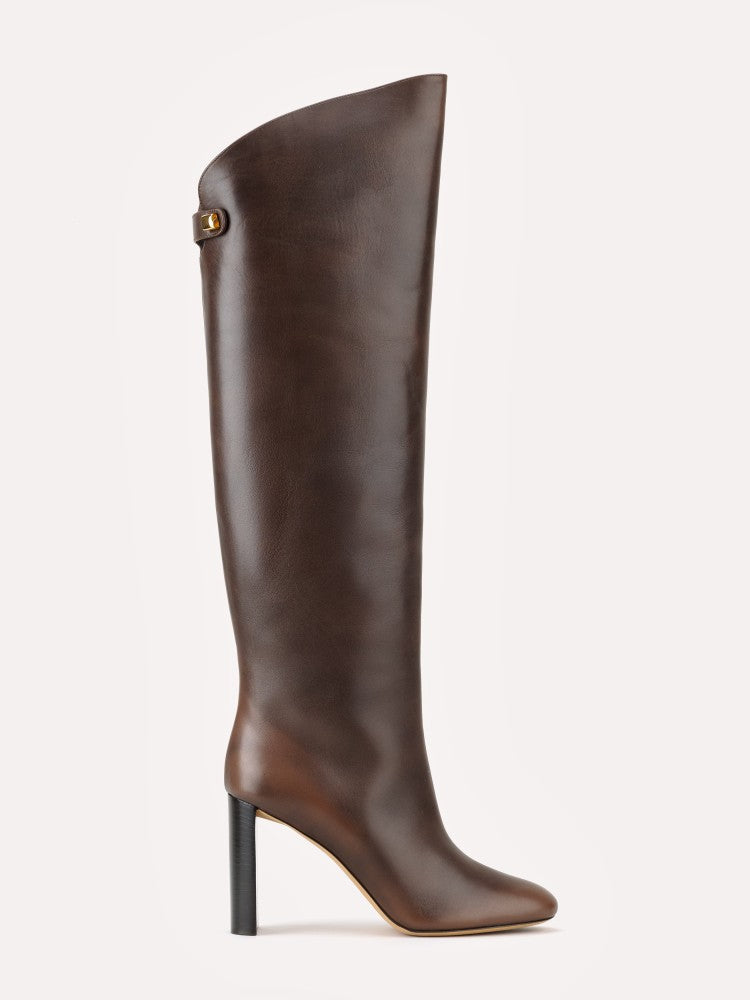 erplain_file_id:763549 - Adriana high-heel piper chocolate brown leather