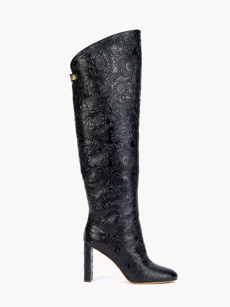erplain_file_id:763506 - Adriana Borgia high-heel black leather boots