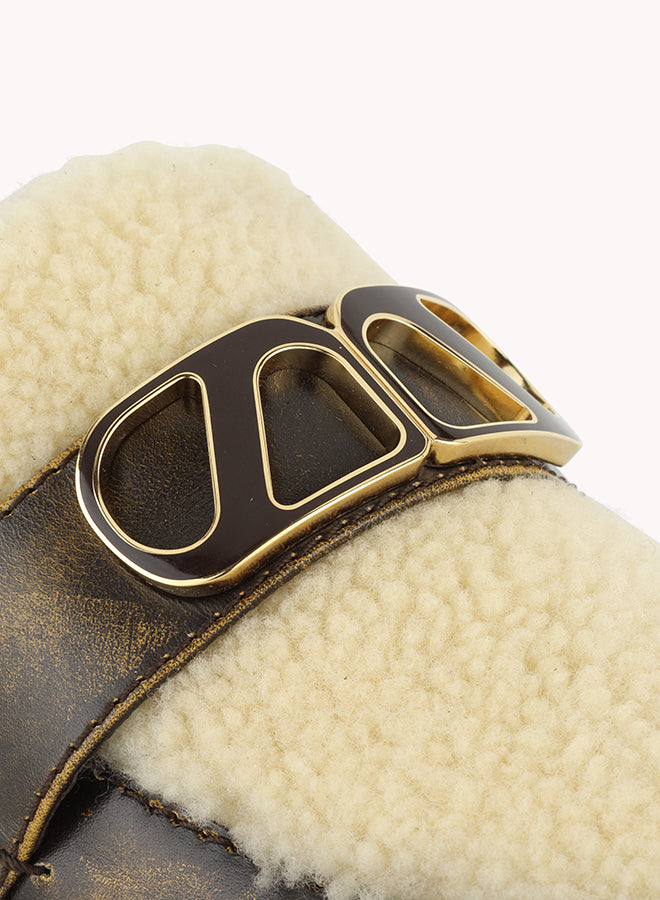 sophisticated Sheepskin golden brown brushed leather loafers skorpios