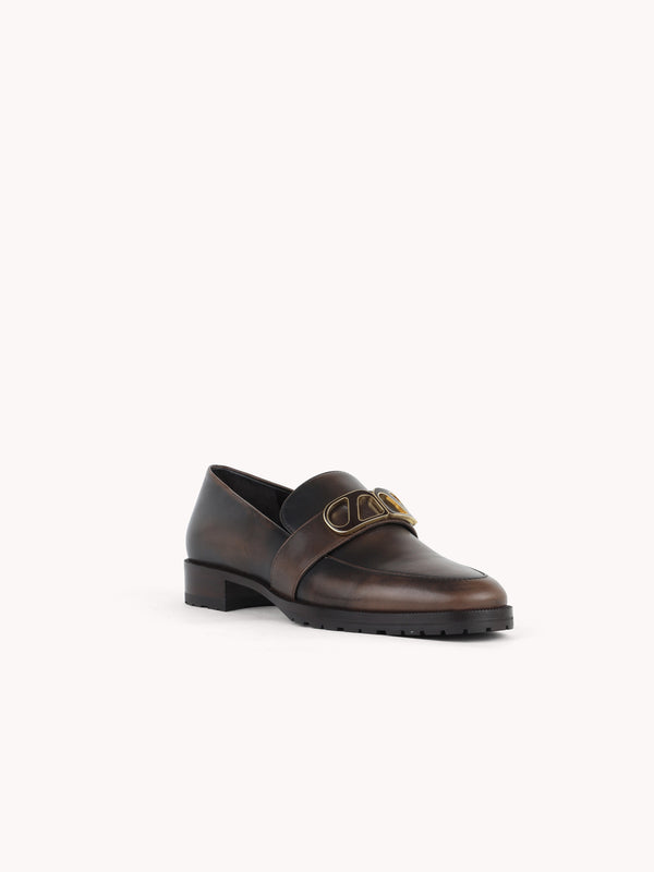 Blair London Piper Chocolate Leather Loafers