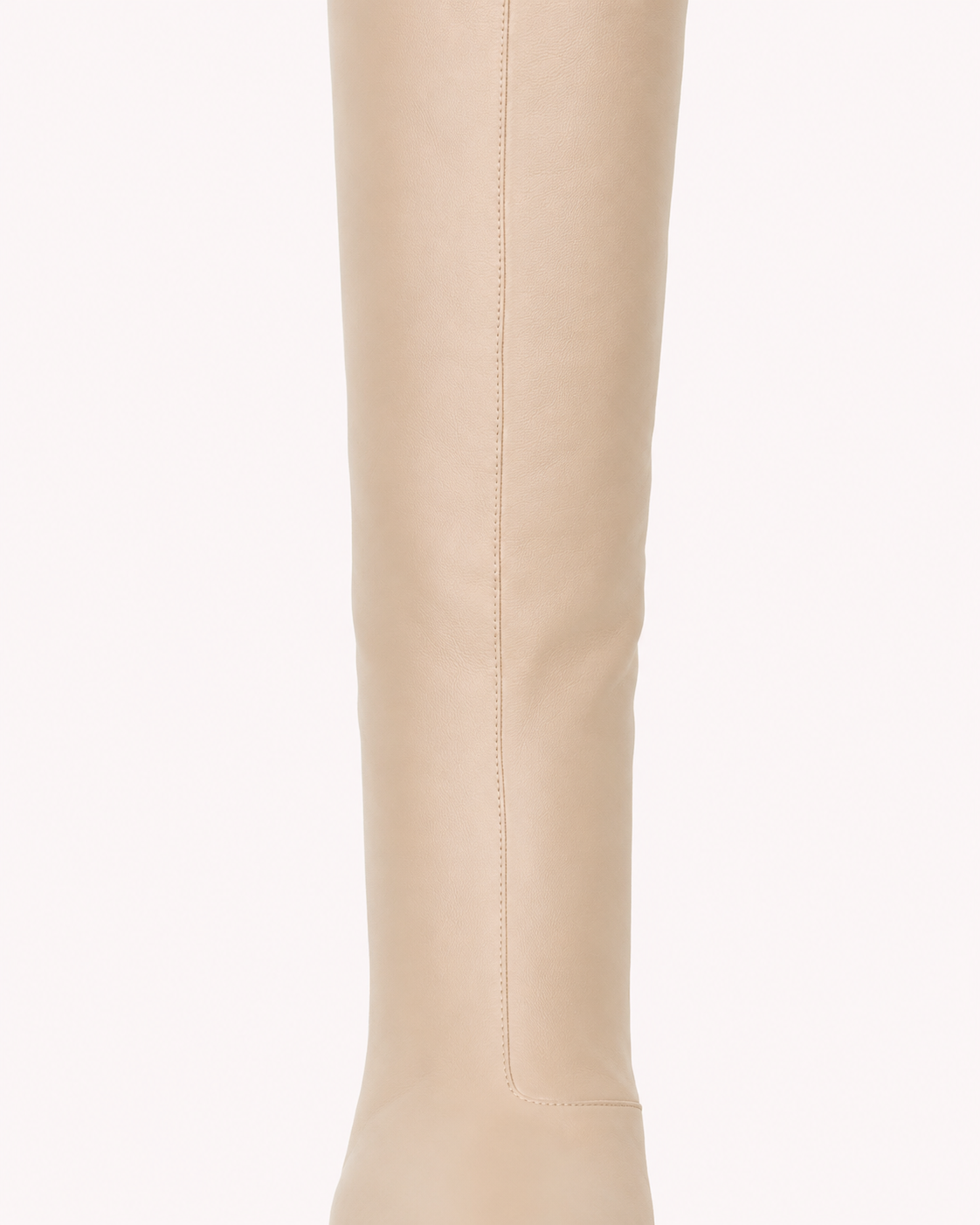 Caroline high-heel couture nappa cream leather boots