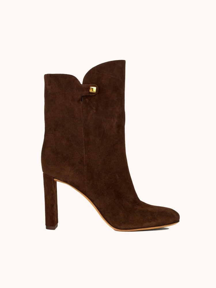 erplain_file_id:765737 - Gabriella high-heel chocolate brown suede ankle boots