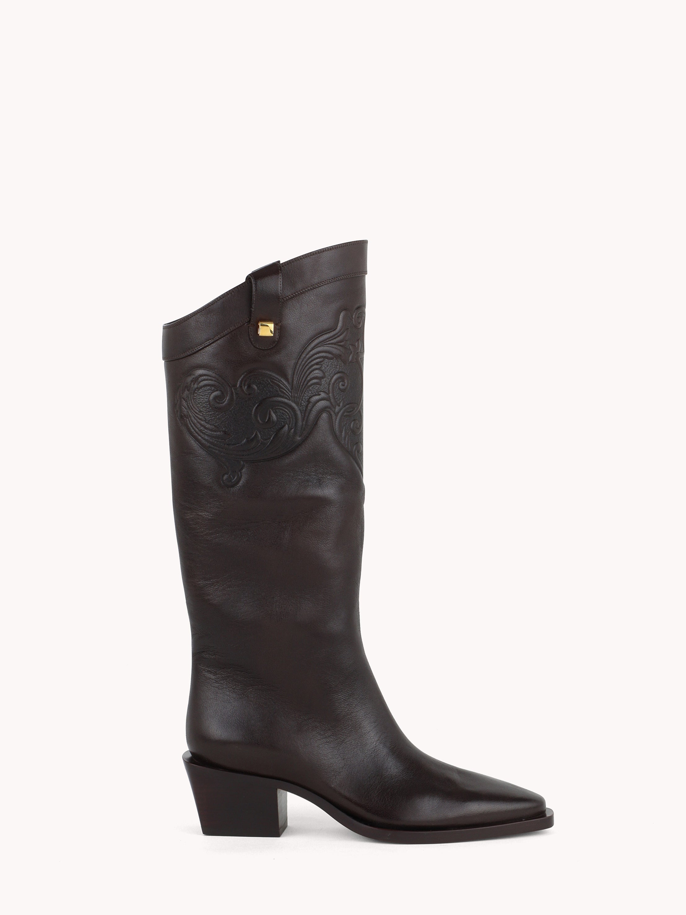 Sienna Cordoba Chocolate Nappa Leather Western Boots