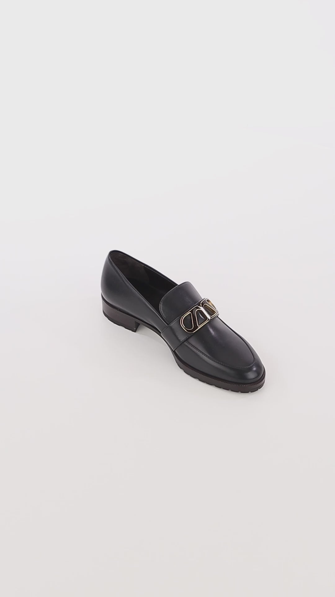 black leather timeless loafers skorpios