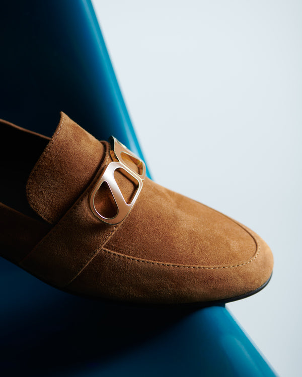 Blair Camel Suede Loafers