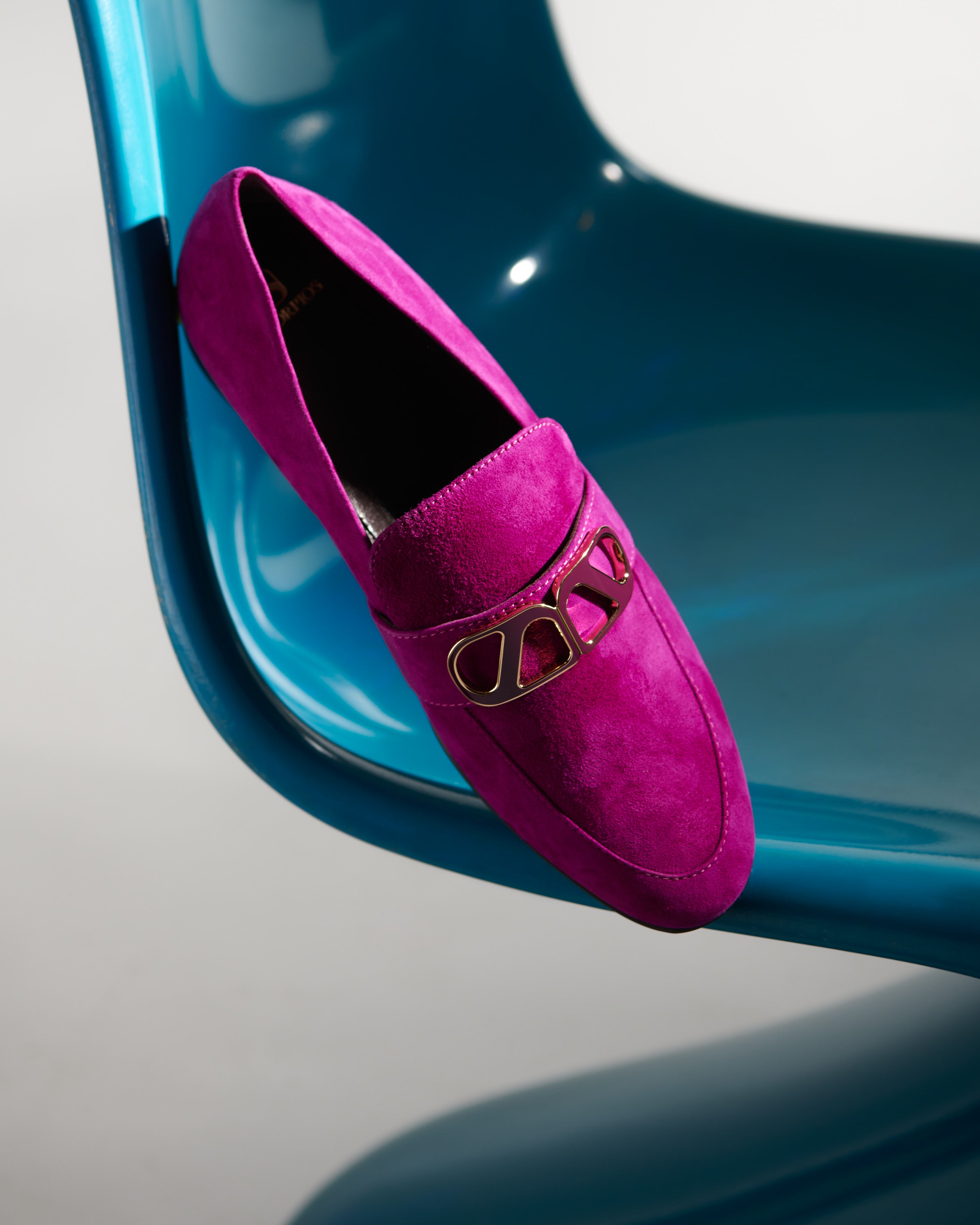 Blair Purple Suede Loafers
