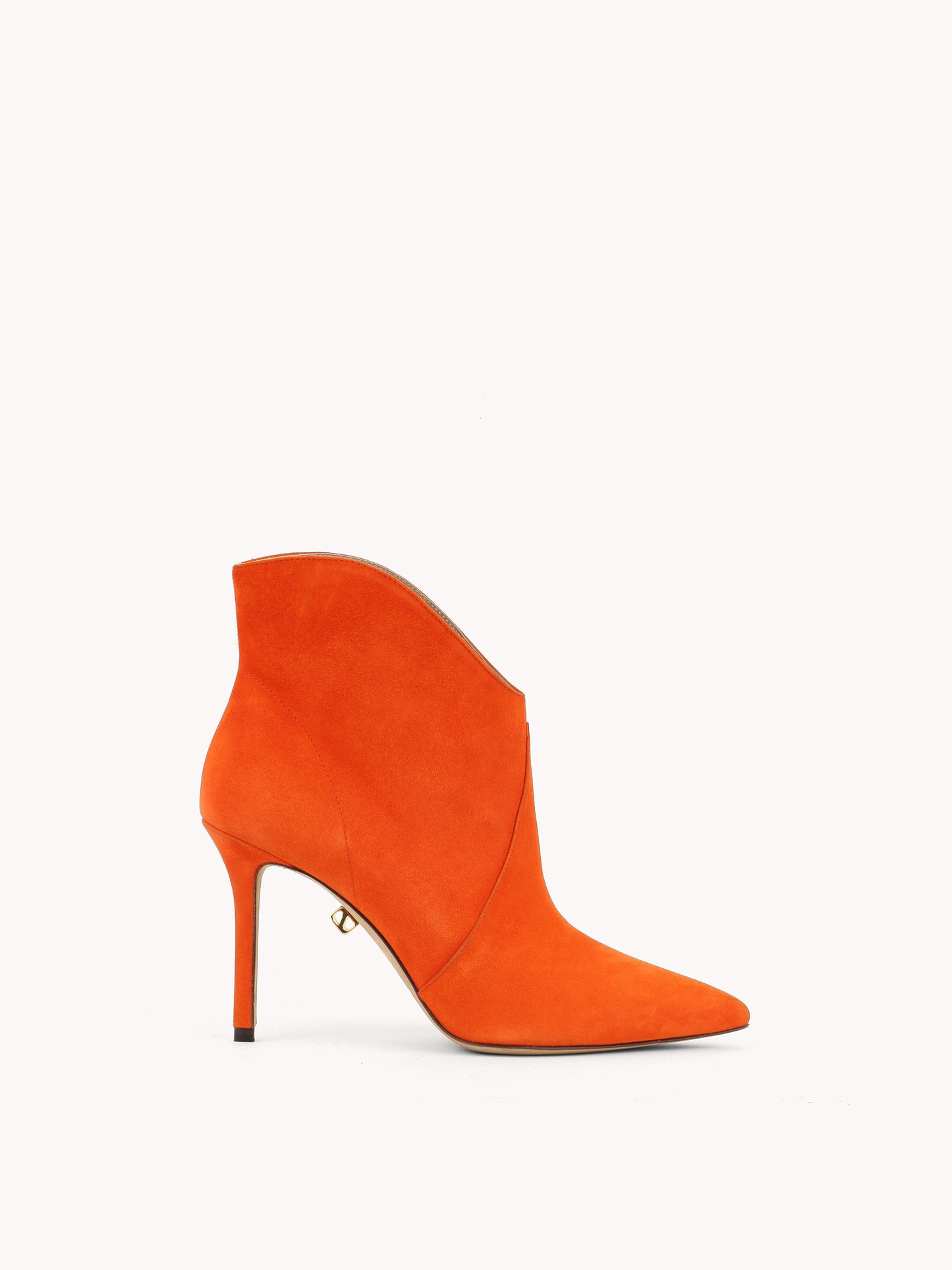 Astrid High-heel Papaya Suede Low Cut Boots