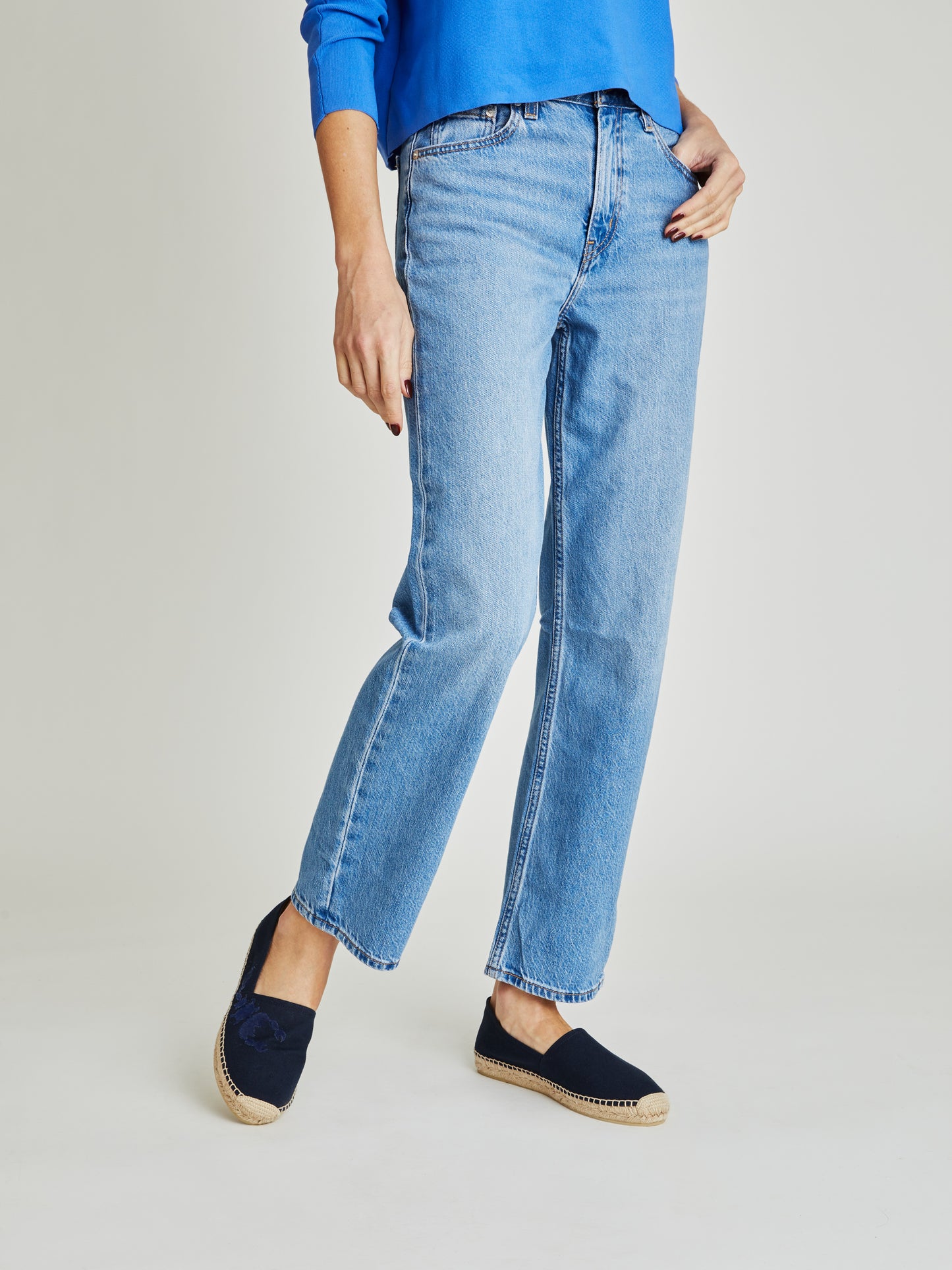 Sam Navy Canvas Espadrilles