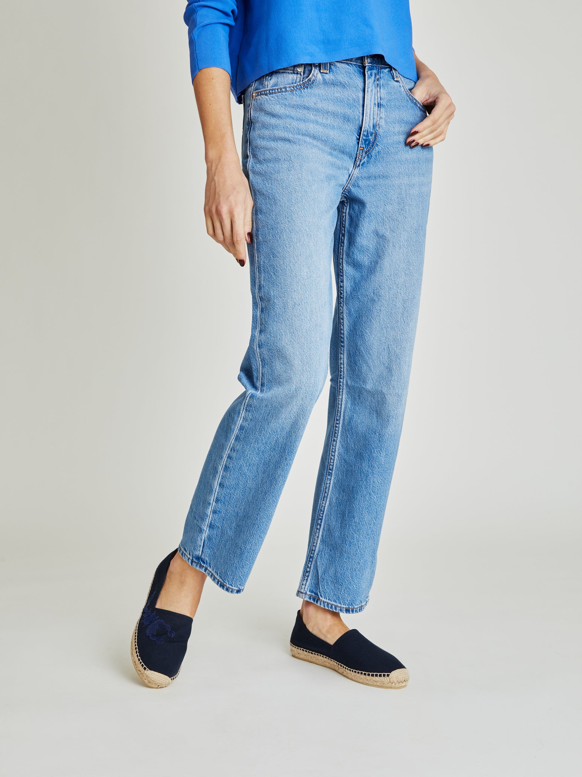 Sam Navy Canvas Espadrilles