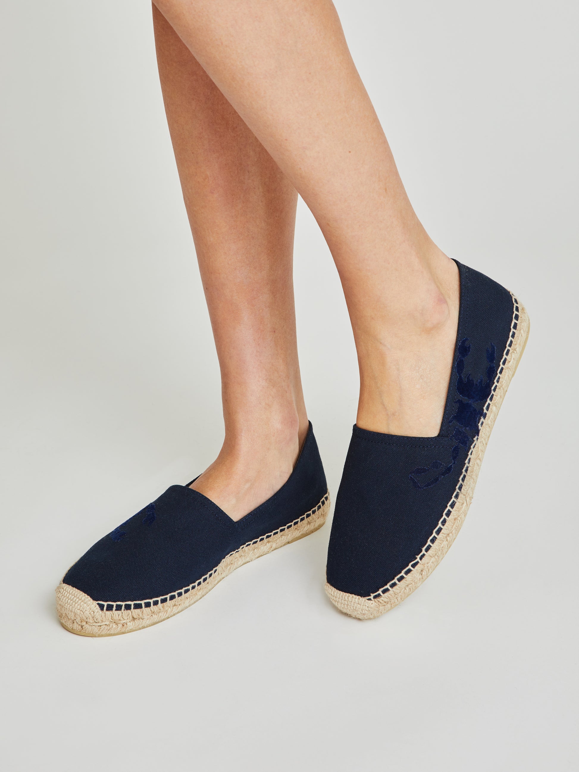 Sam Navy Canvas Espadrilles
