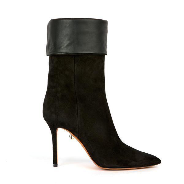 Sofia High-heel Black Suede Boots
