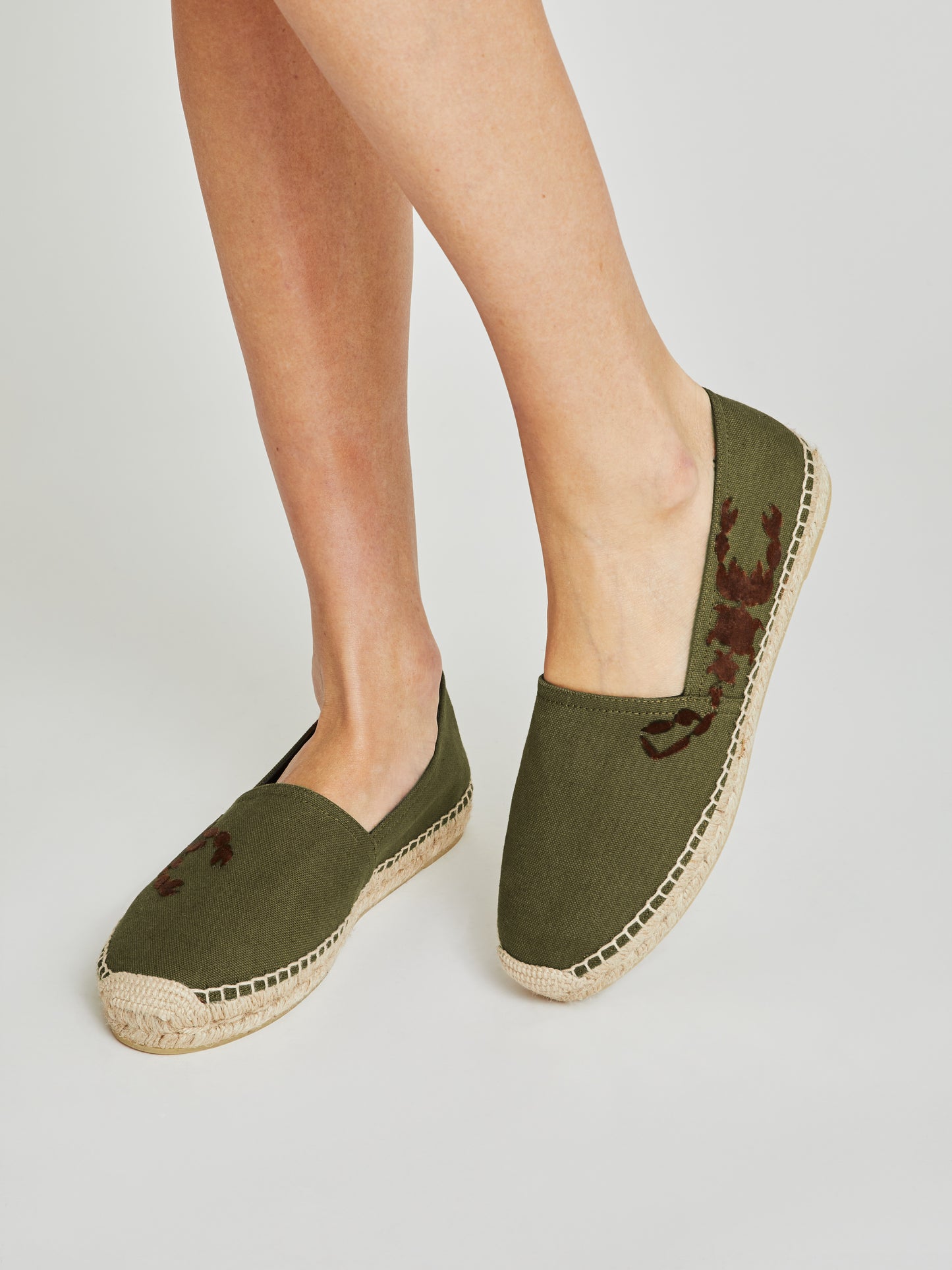 Sam Khaki Canvas Espadrilles